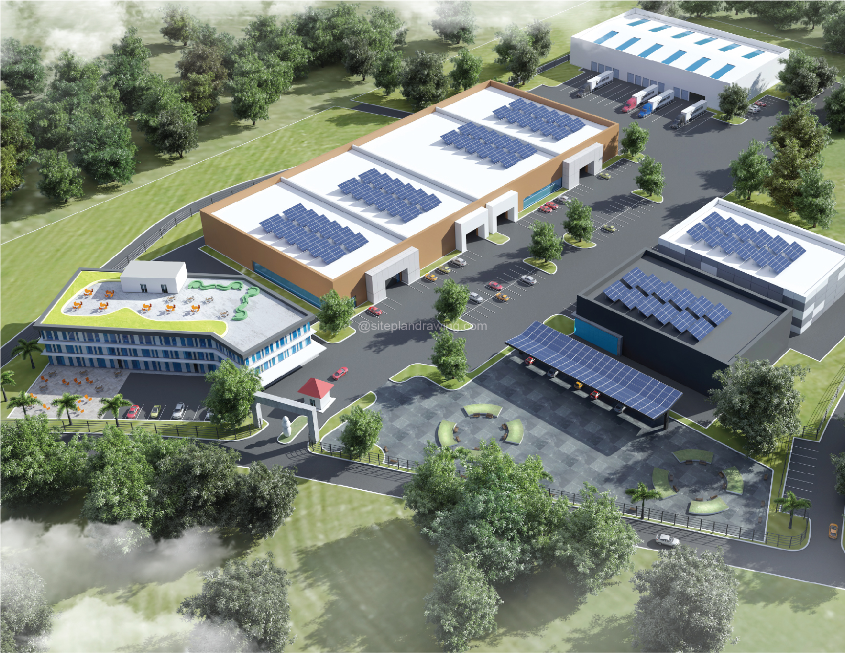 3D site plan 05