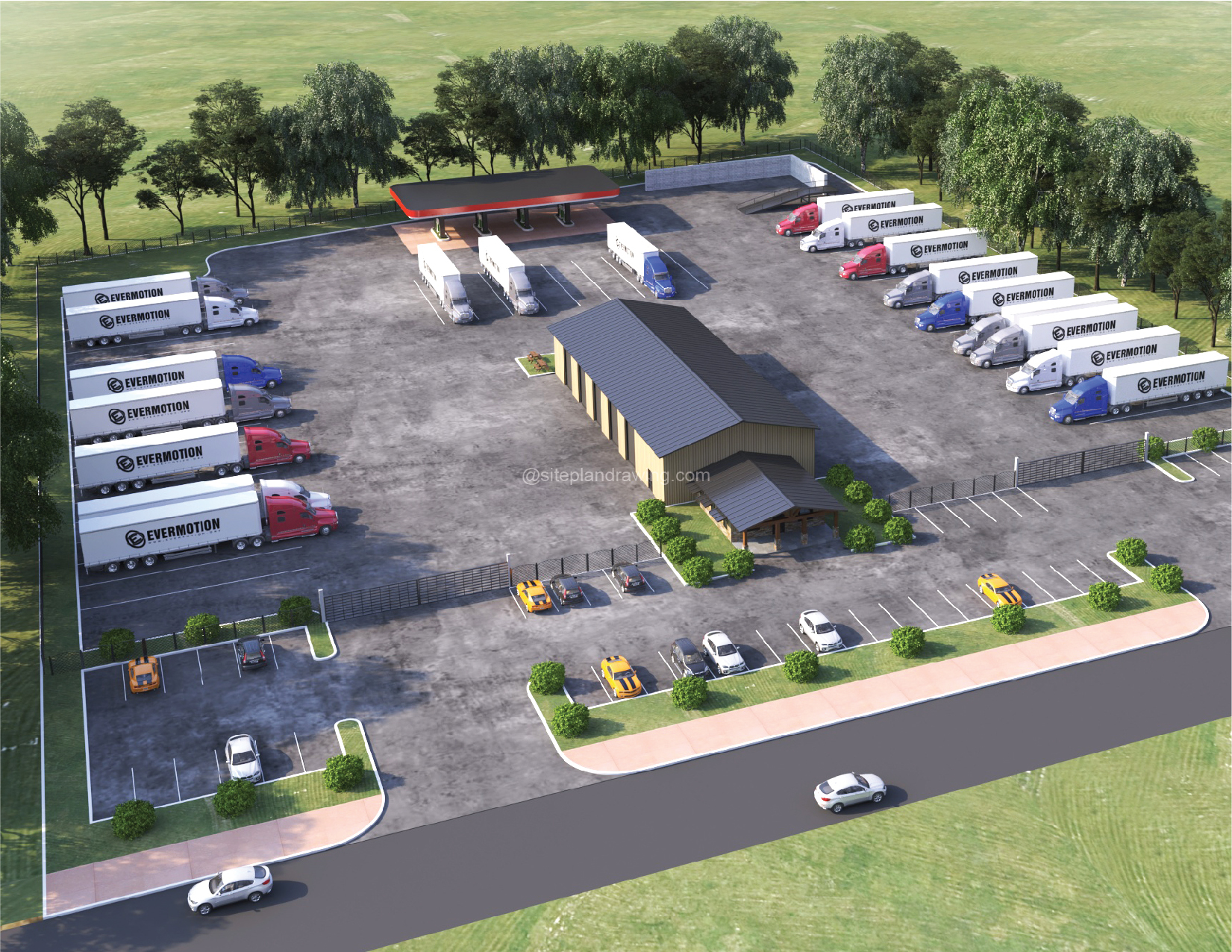 3D site plan 02